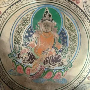 detail návrhu staré nepálské zpívající mísy