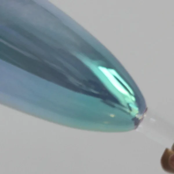 shine hazy handheld crystal singing bowl with iridescent ginkgo applique design (copy)
