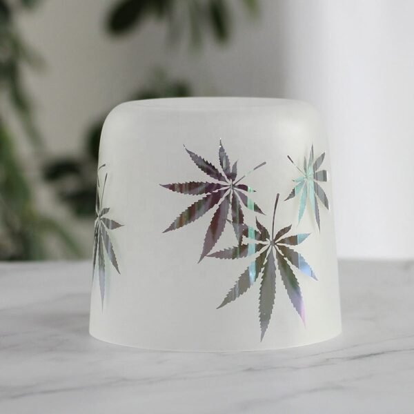 hazy iridescent ginkgo applique crystal singing bowl (copy)