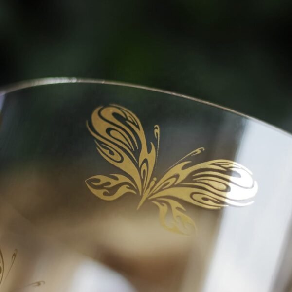 clear crystal singing bowl with gold flower of life design (copy)