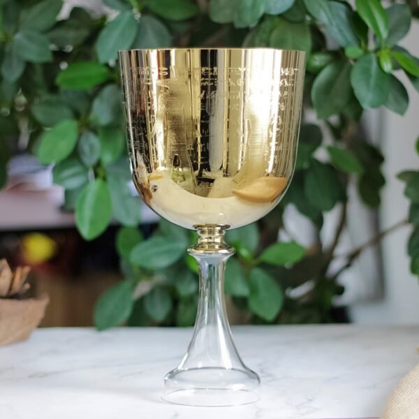 gold plated holy grail chalice with flower of life design (copy)