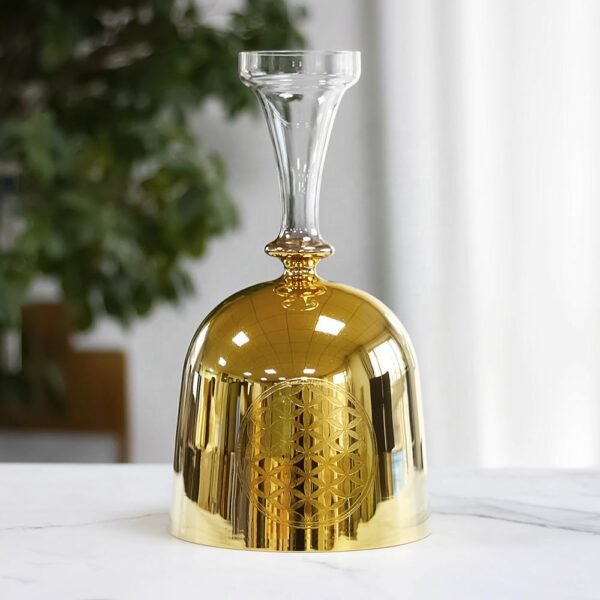 gold plated holy grail chalice with om symbol (copy)