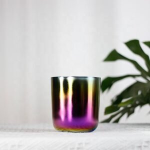 hazy iridescent crystal singing bowl