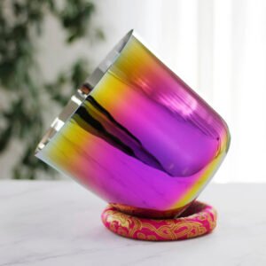 taça de canto em cristal azul profundo iridescente (cópia)
