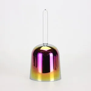 Cuenco cantor de cristal iridiscente de mano con un brillo juguetón (practicante) (copia)