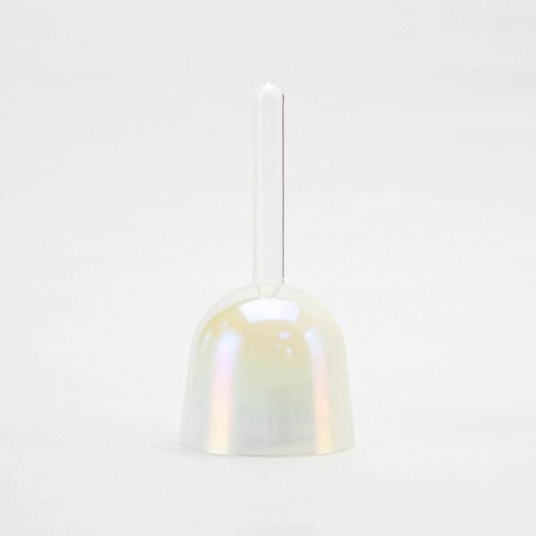 the polished prism iridescent lacquer handheld crystal singing bowl (practitioner)