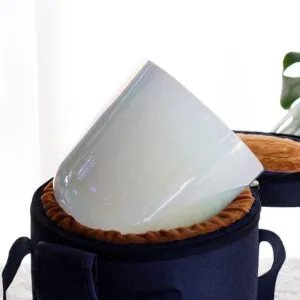 Cuenco cantor de cristal lacado iridiscente y liso (copia)