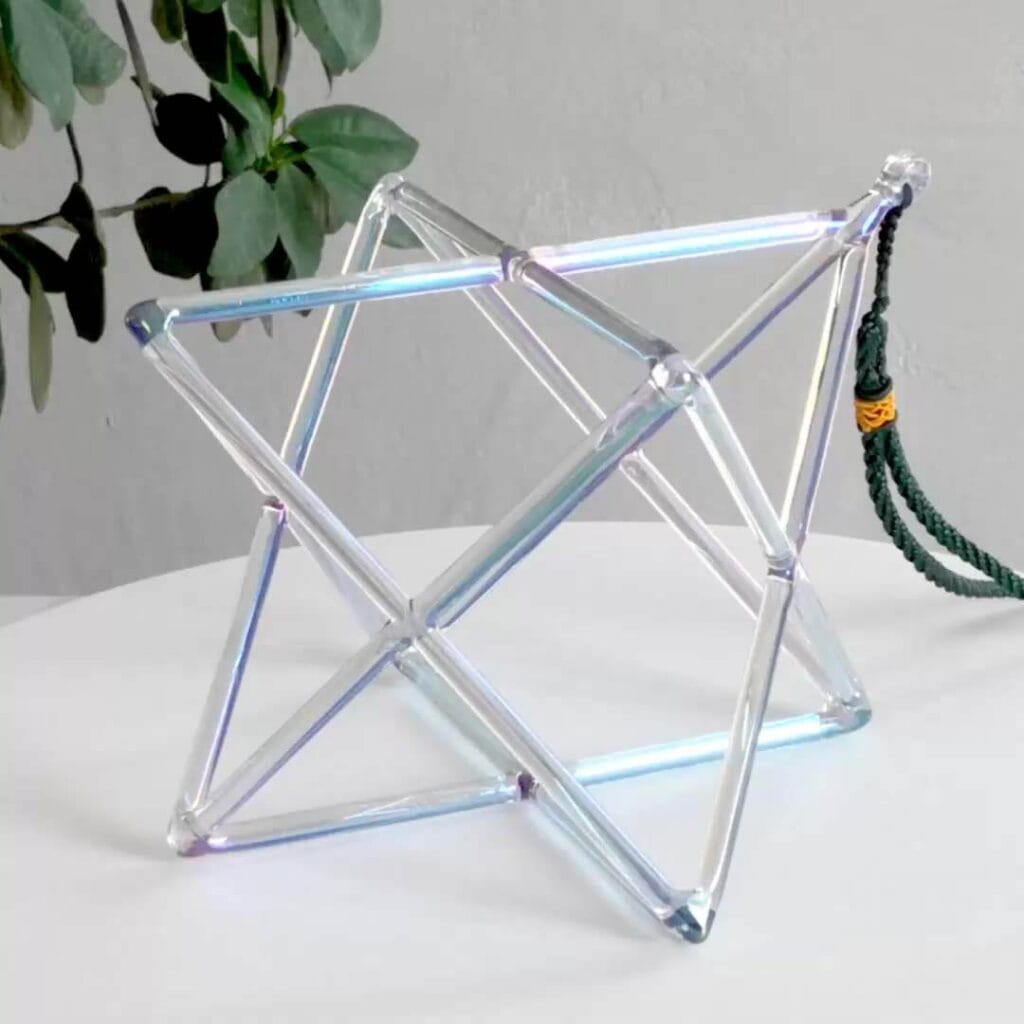 専用クリスタル メルカバ　7インチ 水晶 チャイム シンギング　定価8万　マカバ クリスタルメルカバチャイムの効果とは？音と形が空間を浄化する理由