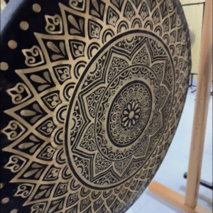 gong with pattern