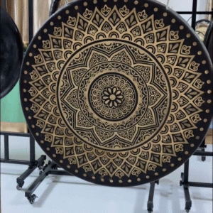 gong with pattern