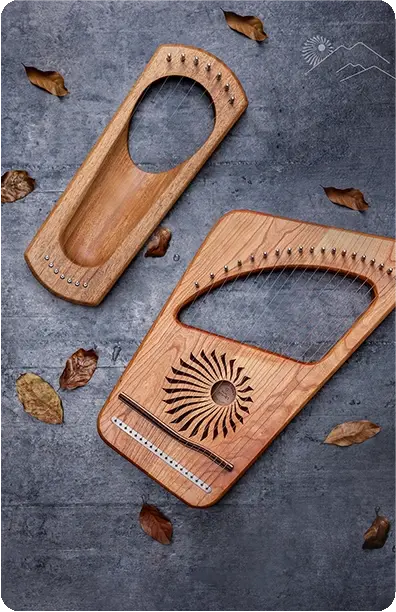 the earth light lyre harp