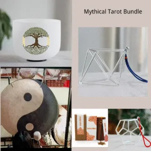 Paquete de tarot mitológico sistema de mejora narrativa sagrada