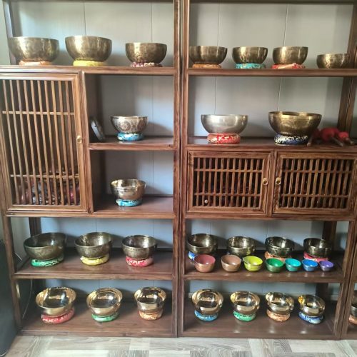 singing bowl display