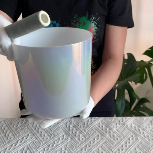 the glass smooth iridescent lacquer crystal singing bowl (copy)